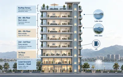 Best floor for apartment Elanza Creeks, floor-by-floor guide from second to eighth level