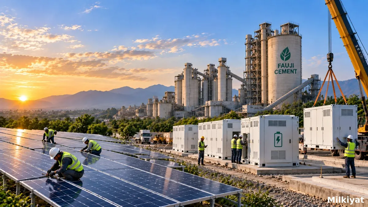 Fauji Cement to Install Battery Storage, Solar Power at Two Plants
