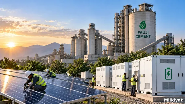 Fauji Cement to Install Battery Storage, Solar Power at Two Plants