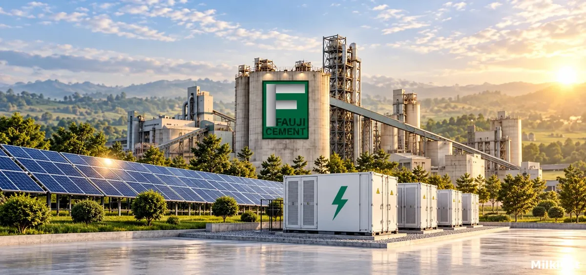 Fauji Cement to Install Battery Storage and Solar Power at Two Plants