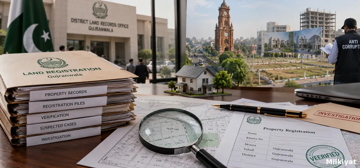 900 Suspected Bogus Property Registrations Uncovered in Gujranwala