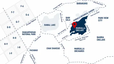 Location of Margalla enclave.