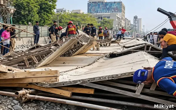 Karachi BRT Red Line Structure Collapses on University Road, Raising New Safety Concerns