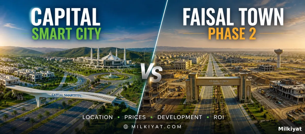 Capital Smart City vs Faisal Town Phase 2: Which Is the Better Investment in 2025?