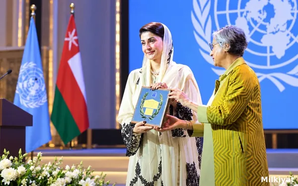 Maryam Nawaz Receives UN-Habitat Scroll of Honour for Apni Chhat Apna Ghar Programme