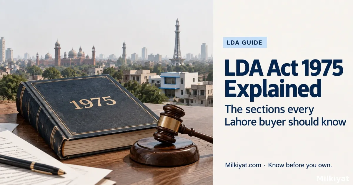 LDA Act 1975 Explained: The Sections Every Lahore Property Buyer Should Know (2026)