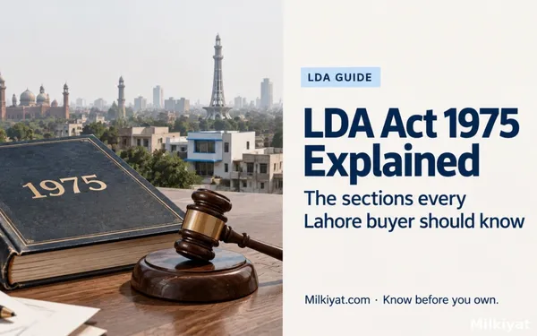 LDA Act 1975 Explained: The Sections Every Lahore Property Buyer Should Know (2026)